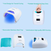 XO PRO Cure LED Nail Lamp (White)-UV/LED LAMP-XO- Nail Supply American Gel Polish - Phuong Ni